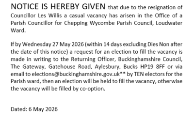 Loudwater Councillor Vacancy